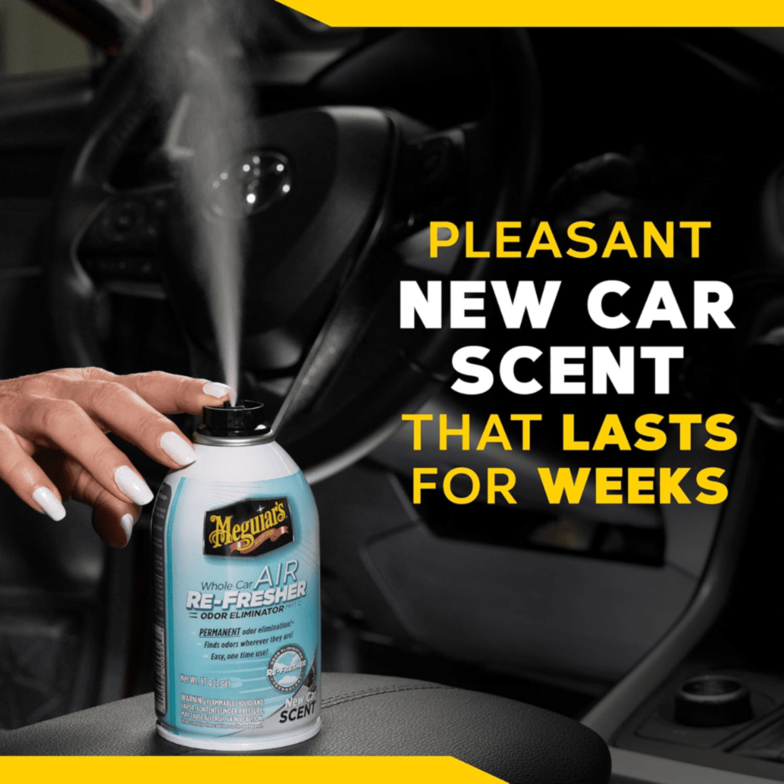 Meguiar's eliminador de olores Air Re-Fresher aroma carro nuevo